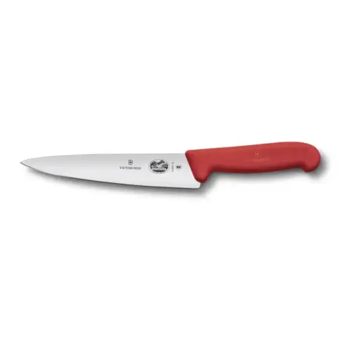 Kuharski nož, fibrox, 19cm, rdeč