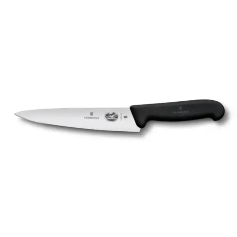 Kuharski nož, fibrox, 19cm, črn